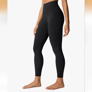 CRZ Yoga Butterlift High Waisted Black Leggings, Black, Size large